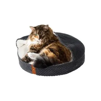 Pelíšek pro psa Pelech PALOMA se stříškou šedý 45cm Zolux