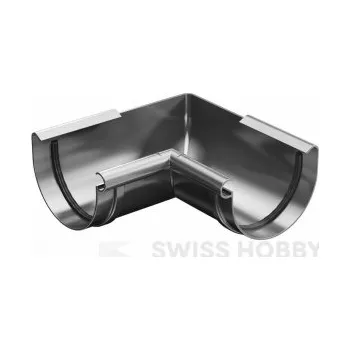 Střecha Plastový roh žlabu PVC vnitřní­ 75 mm antracit