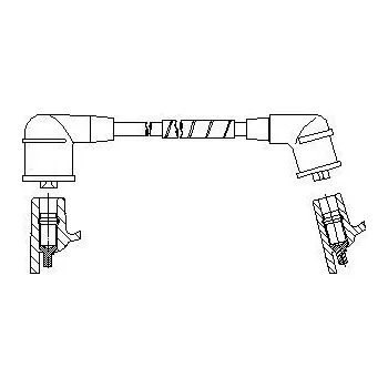 Zapalovací kabel zapalovací kabel, , BREMI, 6A07E62