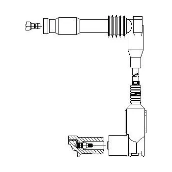 Zapalovací kabel zapalovací kabel, , 1282155, BREMI, 3A48E45