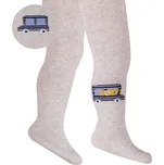 Chlapecké vzorované punčocháče WOLA AUTOBUS šedé Velikost: 62-74