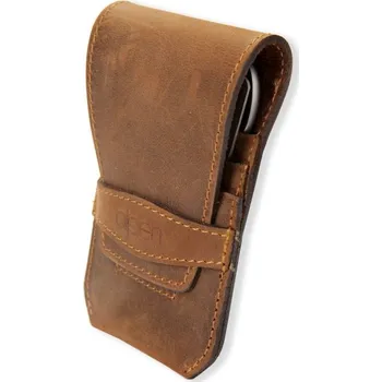 Alpen Manikúrní sada Inox kožená 4 ks hnědá