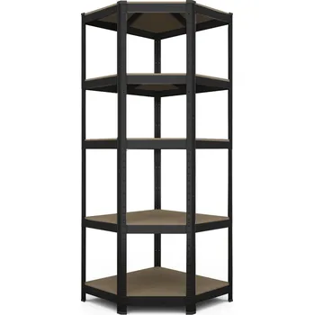 Dílenský regál FISTAR Rohový regál lakovaný 70 x 40 x 42,5 x 180 cm 5 polic