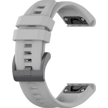 VSECHNONAMOBIL 57118 SIMPLE Silikonový řemínek pro Garmin Enduro 2 / Tactix 7 šedý