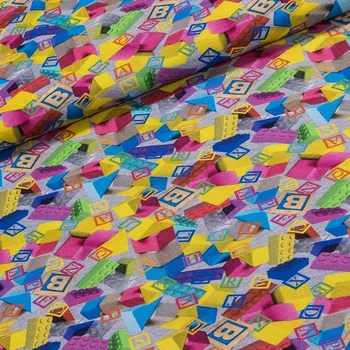 Bavlněný úplet DT-AGNUS/9 DIGITÁLNÍ TISK LEGO, š.180cm (látka v metráži)