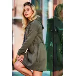 Šaty s kapucí, nastavitelné, s dlouhým rukávem M331 Barva: Khaki, Velikost: M