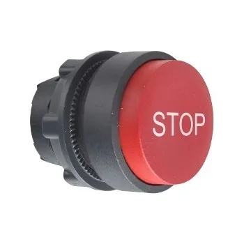 Stavebniny SCHN ZB5AL434 Ovládací hlavice stiskací se symbolem, s přesahem - rudá