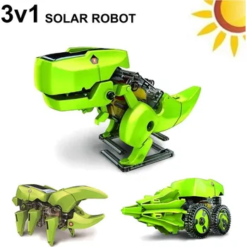 Robot Solární robot 3v1 - dinosaurus
