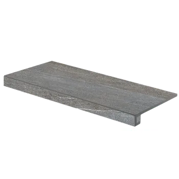 Dlažba RAKO Quarzit DCF84738, schodovka, tmavě šedá, kalibrovaná, 40 x 80 x 1 cm