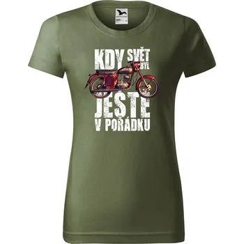 Kdy svět byl ještě v pořádku, ČZ 175, V5 - Dámské tričko Basic - Nejoblíbenějí - M