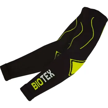 Cyklistické návleky BIOTEX Cyklistické návleky na ruce - SEAMLESS - černá/žlutá