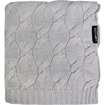 Dětská deka Lullalove Dečka z vlny Merino - kolekce PREMIUM - Šedá