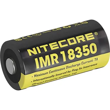 Nabíječka baterií NiteCore IMR 18350 speciální akumulátor 18350 Li-Ion 3.7 V 700 mAh 1 ks