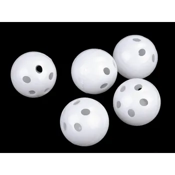 Chrastítko kulička Ø33 mm bílá