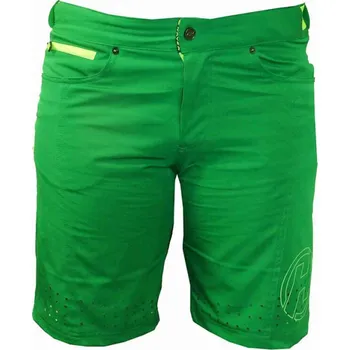 Cyklistické kalhoty HAVEN Cyklistické kalhoty krátké bez laclu - AMAZON - zelená/žlutá