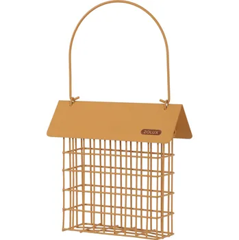 Krmítko pro ptáka Zolux Závěsné kovové krmítko se stříškou, na lojové bloky