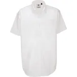 Košile pánská B&C Heritage s krátkým rukávem - bílá, 3XL