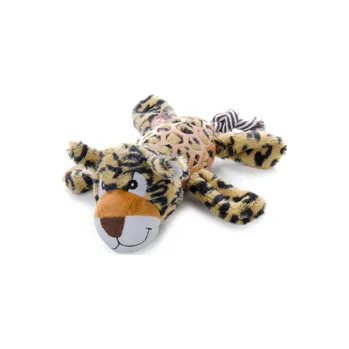 Hračka pro psa JK ANIMALS plyšová pískací hračka Levhart, 30 cm