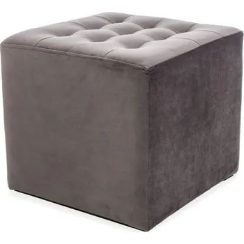 Taburet Nábytek PEGAS s.r.o. Taburet LORI VELVET, šedý Bluvel 14