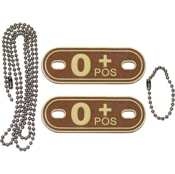 Identifikační známka MFH Dog tag 0 POS - desert