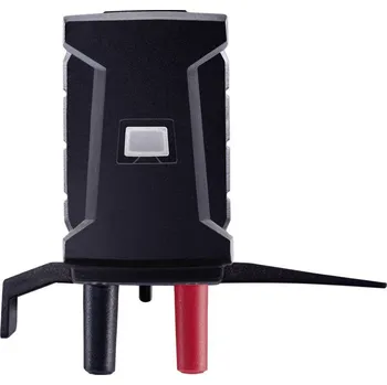 Elektrická zásuvka testo 0590 0002 měřicí adaptér, Mini T zásuvka - 4 mm zástrčka, ochrana proti nechtěnému dotyku, černá