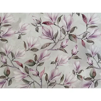 BYTEMA Dekorační látka MAGNOLIE lila šíře 140 cm