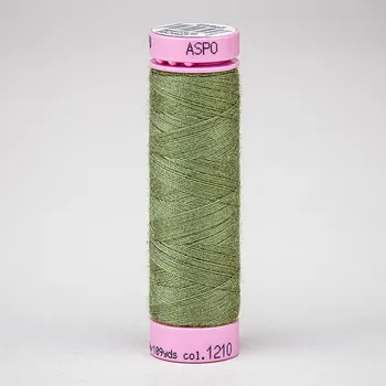 Nit Univerzální šicí nit Amann ASPO 120 polyesterová, světlá khaki 1210, návin 100m