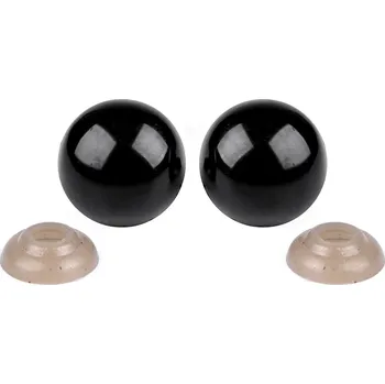 Oči s pojistkou Ø18 mm, malé, černá