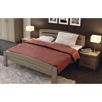 Postel Dřevěná postel Michaela plus s oblým čelem 200x180 Buk Doprava ZDARMA.