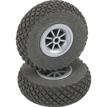 RC model letadla DU-BRO pěnové kolo modelu letadla s plastovými ráfky, s profilem 64 mm 2 ks