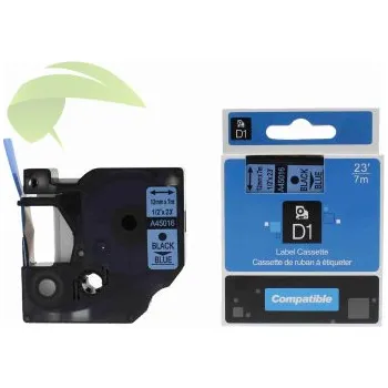 Pásek do tiskárny TONERSYP páska pro Dymo 45016 / S0720560, 12mm x 7m, černý tisk / modrý podklad