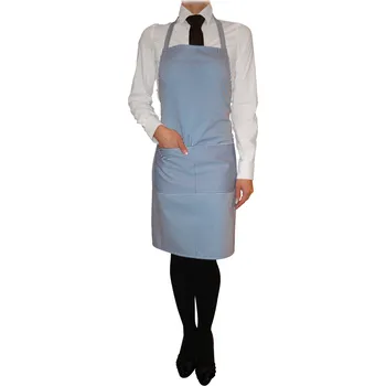 Kuchyňská zástěra Vondrak & Company | Kuchařská zástěra s laclem - pruhy modre