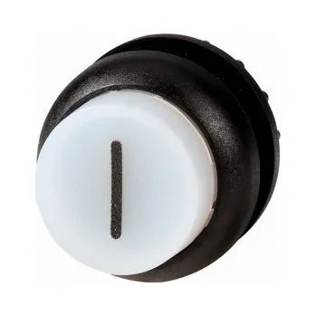 vypínač EATON 216982 M22S-DLH-W-X1 Ovládací hlavice tlačítka, prosvětlené, zvýšené, bez aretace, kroužek čer