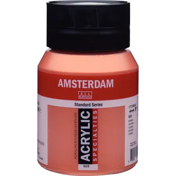 Vodová barva Akrylová barva Amsterdam Standard - 805 Copper Objem: 500 ml
