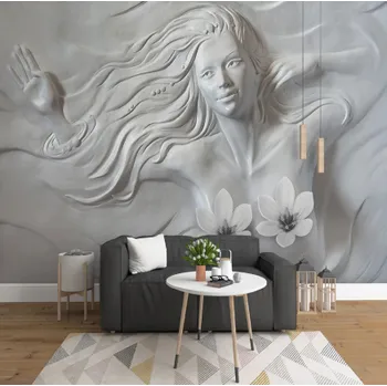 Fototapeta Solution Media 3D tapeta - Dívka s dlouhými vlasy MU3007 3 - 3D Relief - Vliesová tapeta - 320g/m2