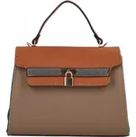 Stylová menší dámská koženková kabelka do ruky Tianna , hnědá