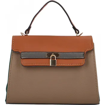 Kabelka Stylová menší dámská koženková kabelka do ruky Tianna , hnědá