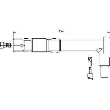 Zapalovací a žhavicí svíčka Zástrčka, zapalovací svíčka, , 0001566710, 0001566810, BREMI, 13292/2