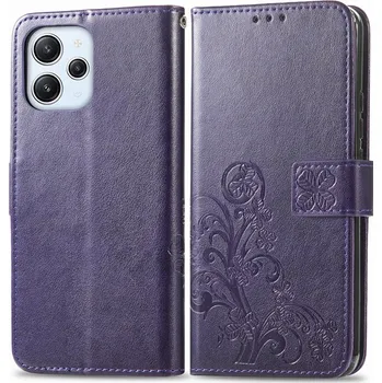 Pouzdro na tablet VSECHNONAMOBIL 63170 ART FLOWERS Peněženkový kryt Xiaomi Redmi 12 fialový