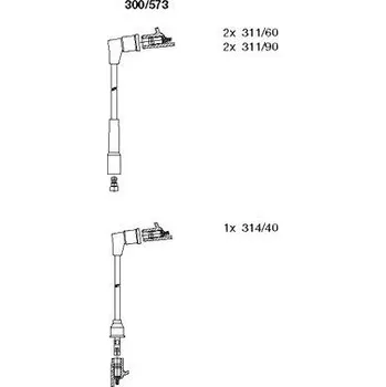 Zapalovací kabel Sada kabelů pro zapalování, , BREMI, 300/573