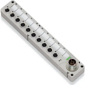 Stavebniny WAGO 757-343 757-343 pasivní box senzor/aktor rozdělovač M8 s kovovým závitem 1 ks