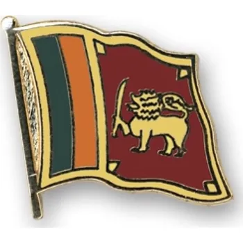 Odznak (pins) 20mm vlajka Srí Lanka - barevný
