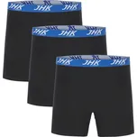 Jhk Pánské dlouhé boxerky - 3 páry JHK901 Black XS