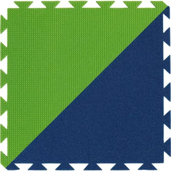 podložka na cvičení Yate Pěnový koberec dvoubarevný 43x43x1cm - modrá/zelená YTSC00296 modrá/růžová