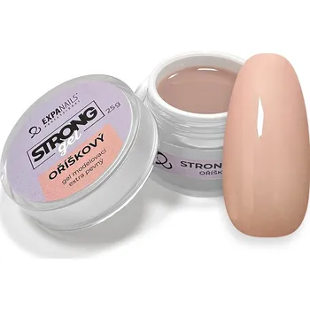 Umělé nehty UV/LED Gel modelovací Strong - Oříškový 50 g