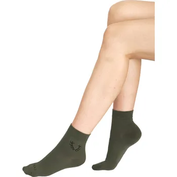 Pánské ponožky Veselé ponožky TETRAO zelené s parohy 35-38