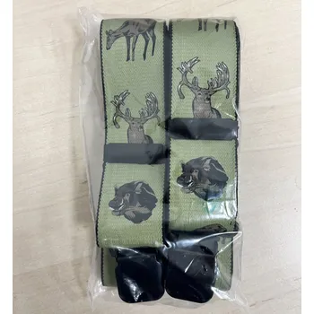 Kšandy Kalhotové šle VTC Myslivecké - světle zelené