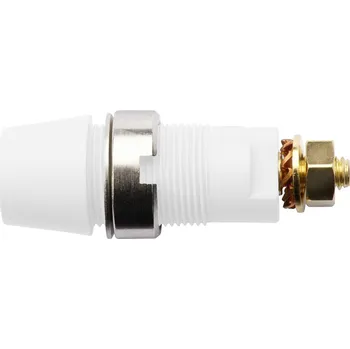 Elektrická zásuvka Schützinger DI SAB 6922 Au / WS bezpečnostní montážní zásuvka 4 mm bílá 10 ks