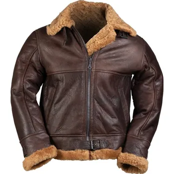 Pánská casual bunda MIL-TEC US B46 Sheepskin hnědá