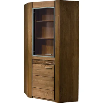 Knihovna Rohová vitrína Velvet 16